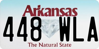 AR license plate 448WLA