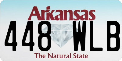 AR license plate 448WLB