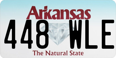 AR license plate 448WLE