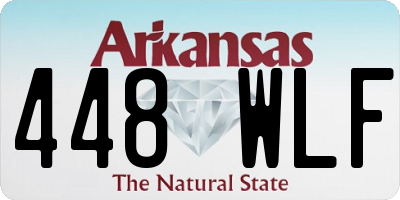 AR license plate 448WLF