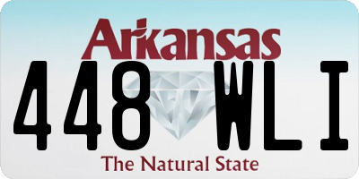 AR license plate 448WLI