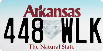 AR license plate 448WLK