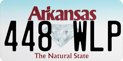 AR license plate 448WLP