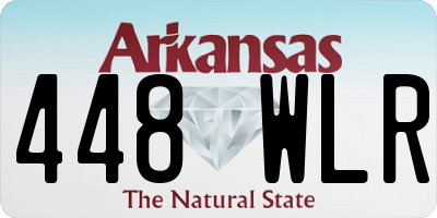 AR license plate 448WLR