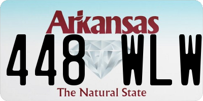 AR license plate 448WLW
