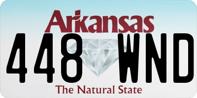 AR license plate 448WND