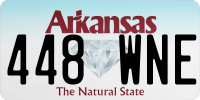 AR license plate 448WNE