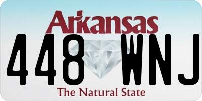 AR license plate 448WNJ