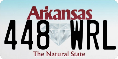 AR license plate 448WRL