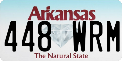AR license plate 448WRM