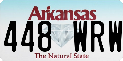 AR license plate 448WRW