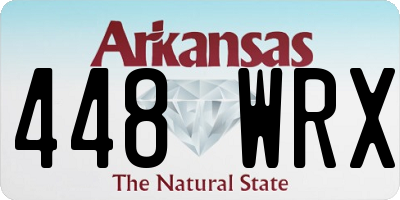 AR license plate 448WRX
