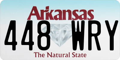 AR license plate 448WRY