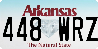 AR license plate 448WRZ