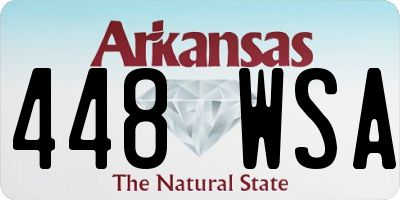 AR license plate 448WSA