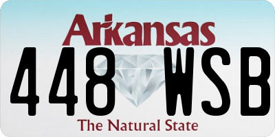 AR license plate 448WSB