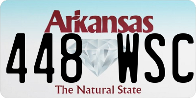 AR license plate 448WSC