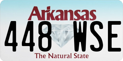 AR license plate 448WSE