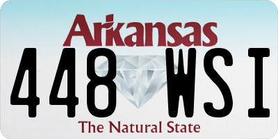 AR license plate 448WSI