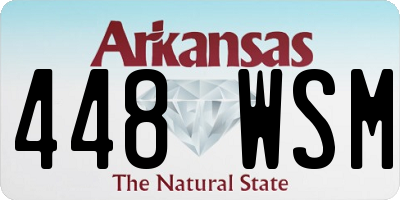 AR license plate 448WSM