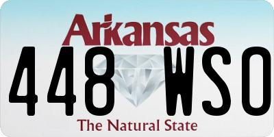 AR license plate 448WSO