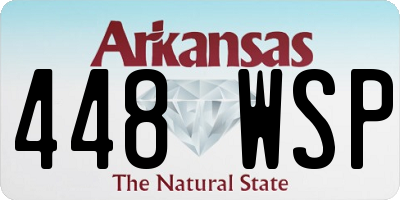 AR license plate 448WSP