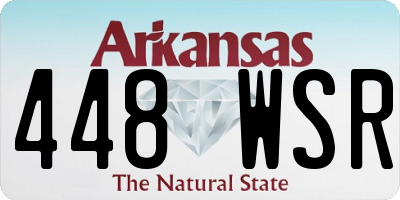 AR license plate 448WSR