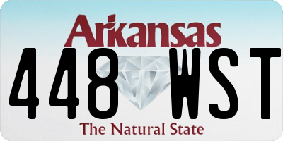 AR license plate 448WST