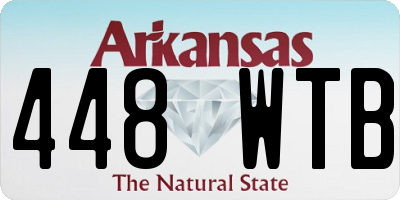 AR license plate 448WTB