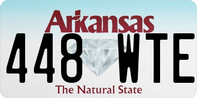 AR license plate 448WTE