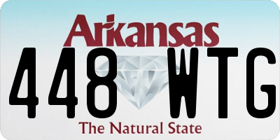AR license plate 448WTG
