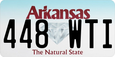 AR license plate 448WTI