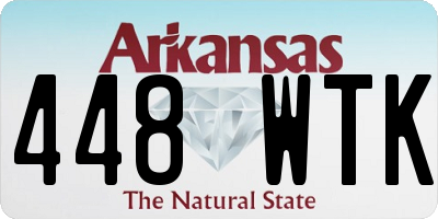 AR license plate 448WTK
