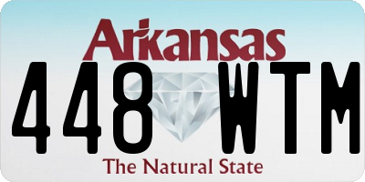 AR license plate 448WTM