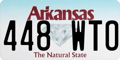 AR license plate 448WTO