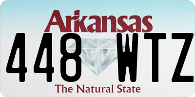 AR license plate 448WTZ