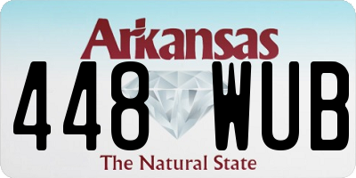 AR license plate 448WUB