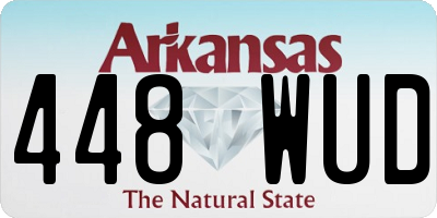 AR license plate 448WUD
