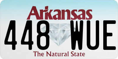 AR license plate 448WUE
