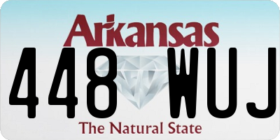 AR license plate 448WUJ