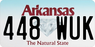 AR license plate 448WUK