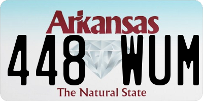 AR license plate 448WUM