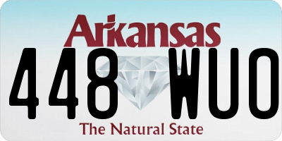 AR license plate 448WUO