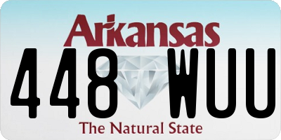 AR license plate 448WUU