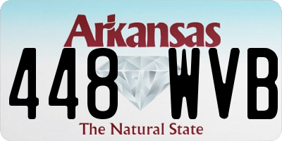 AR license plate 448WVB