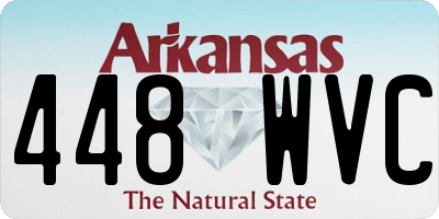 AR license plate 448WVC