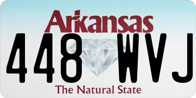 AR license plate 448WVJ