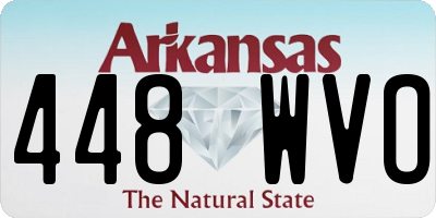AR license plate 448WVO