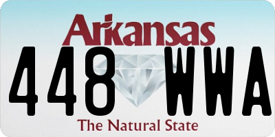 AR license plate 448WWA