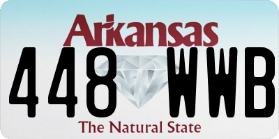 AR license plate 448WWB
